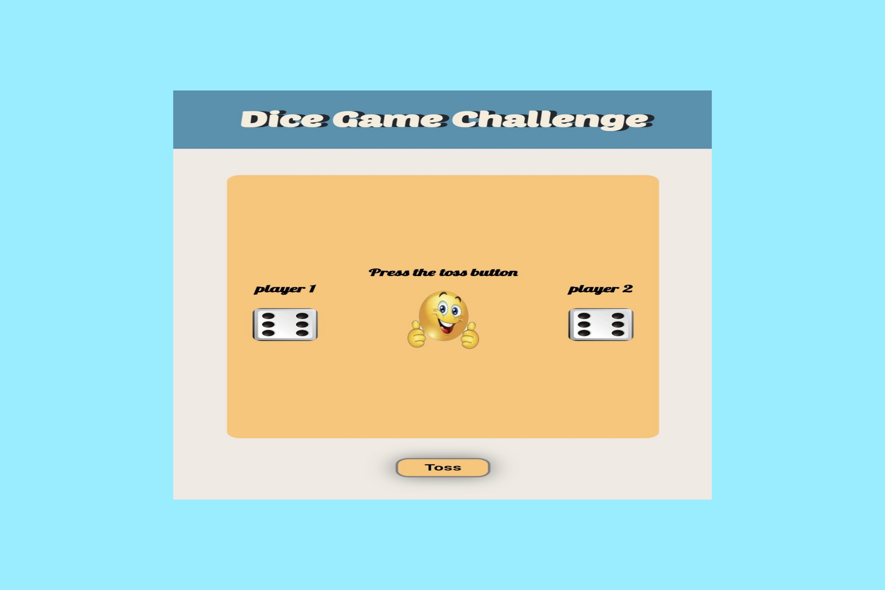 dicegame challenge image